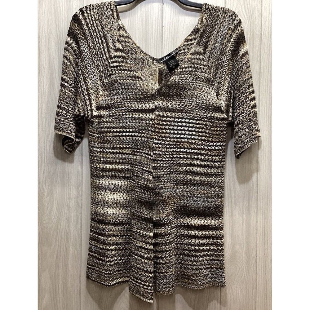 UNITED STATES SWEATERS Women's (Size XL) Pullover V-Neck Sweater Short Sleeve